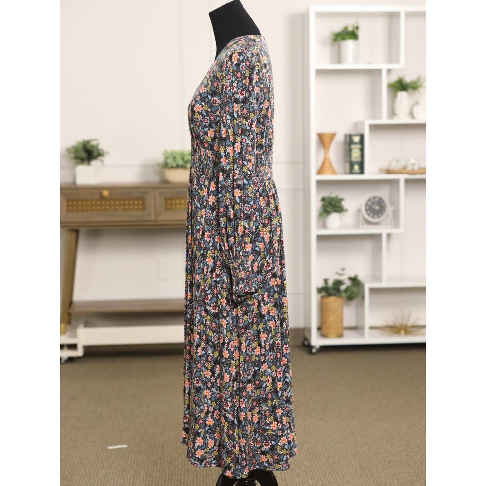 Boden Floral Smocked Maxi Dress US 8 Cottagecore Boho Anthropologie Style Maxi - Picture 5 of 13